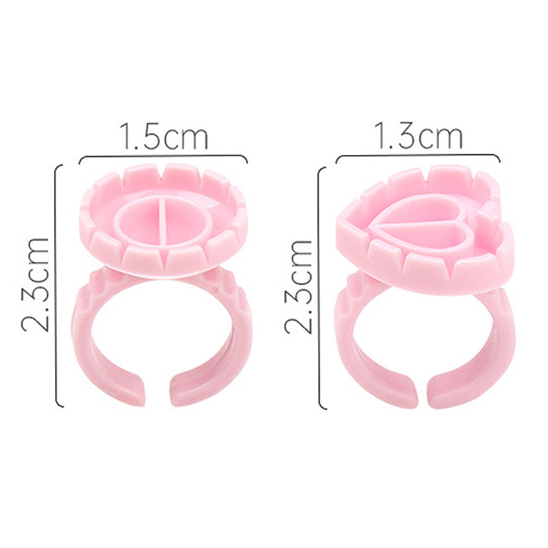 Grafting Eyelash Epoxy Water Heart-shaped Ring Makeup Accessories