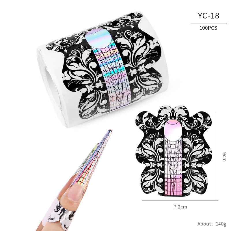 Paper Holder French Therapy Extension Butterfly Nail Tool Set