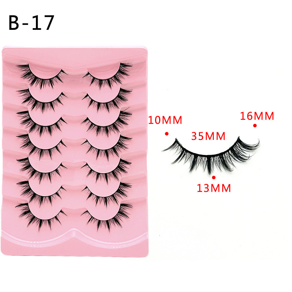 Faux cils naturels en forme de V pour femmes, une seule paire