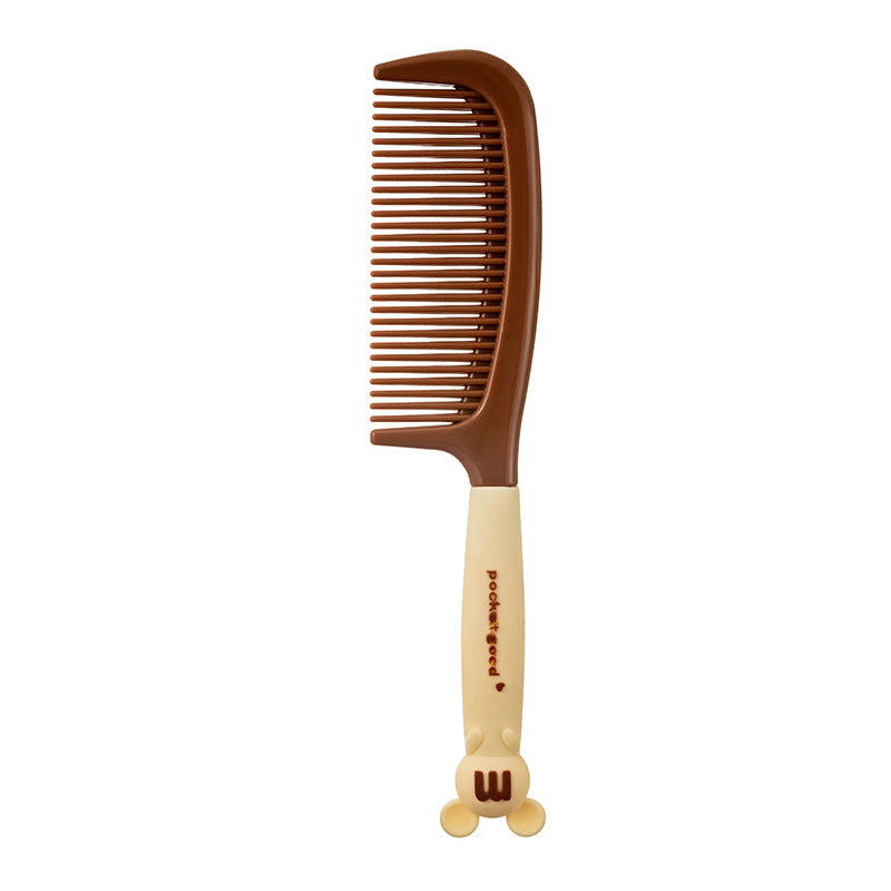 Brosses et peignes à cheveux blancs doux et adorables au chocolat et au café