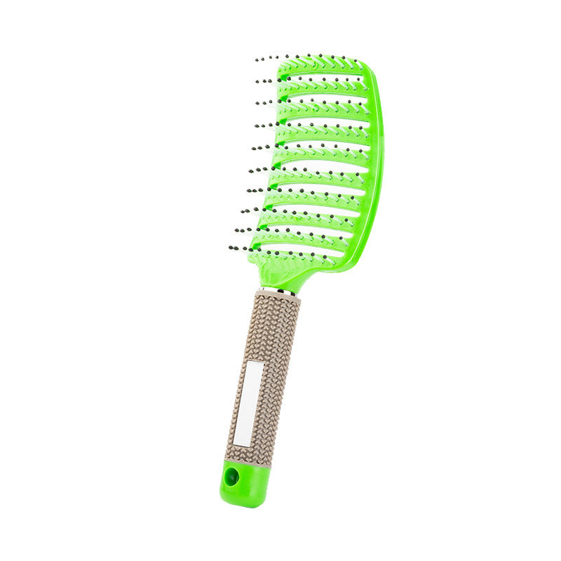 Brosses et peignes à cheveux courbés, droits et droits, en plastique, pour boucler les cheveux