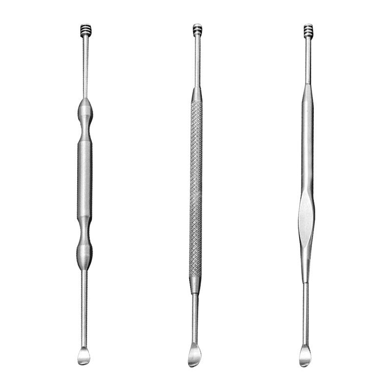 Steel Earpick Spiral Double-headed Ear Pick Spring Cleaning Makeup Accessories