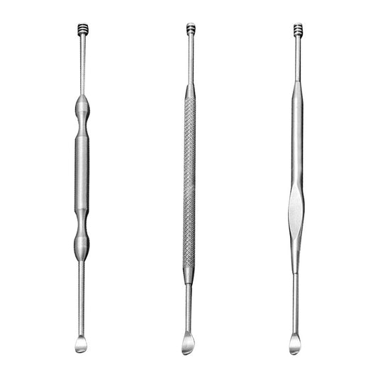 Steel Earpick Spiral Double-headed Ear Pick Spring Cleaning Makeup Accessories