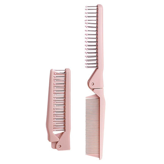 Mini brosses à cheveux et peignes statiques pliables et portables