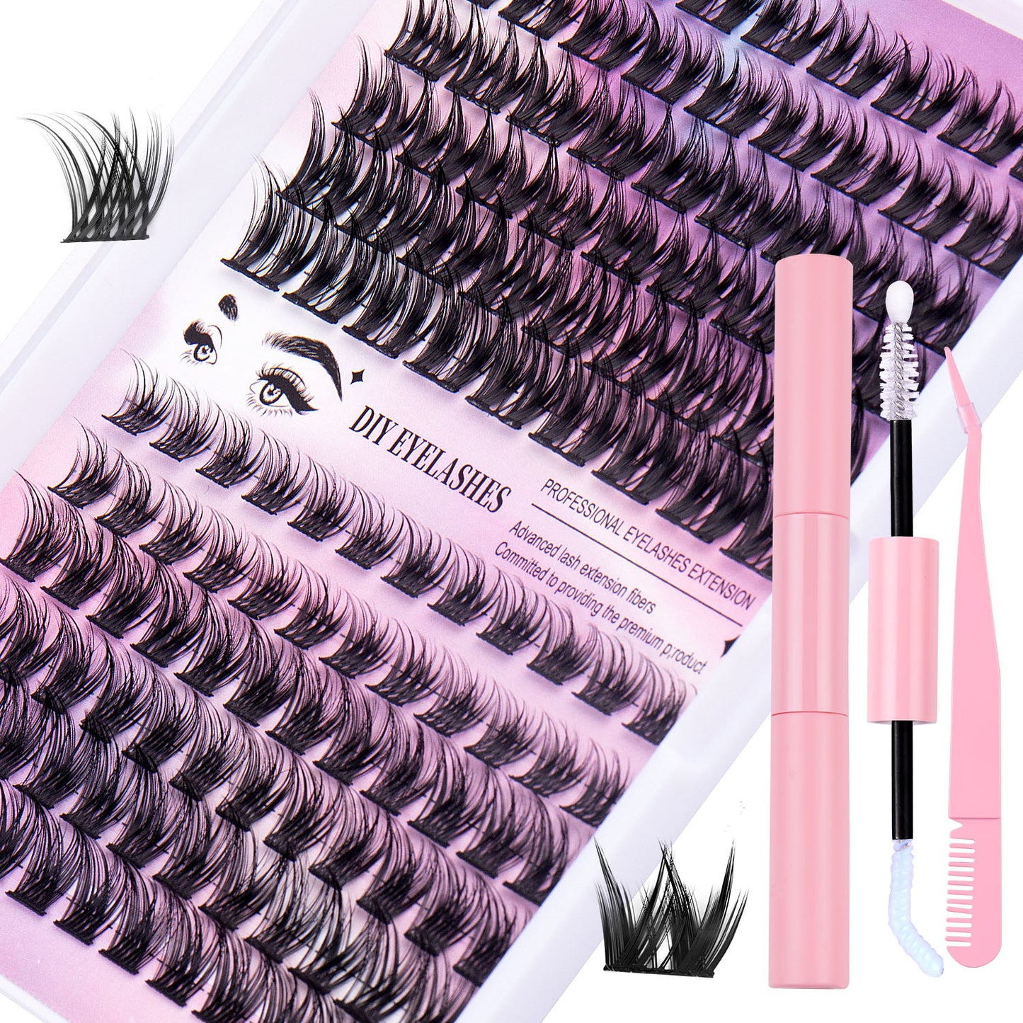 Eyelash Sets Of Boxes Natural Thick Volume Individual False Lashes