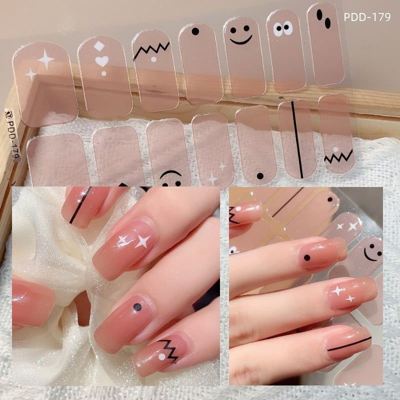 Love Waterproof Durable Applique Finished Patch Nail Art