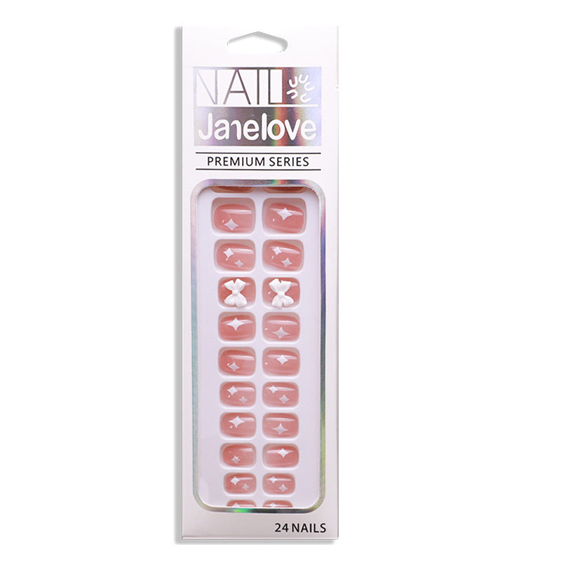 Faux ongles courts et doux, nail art portable