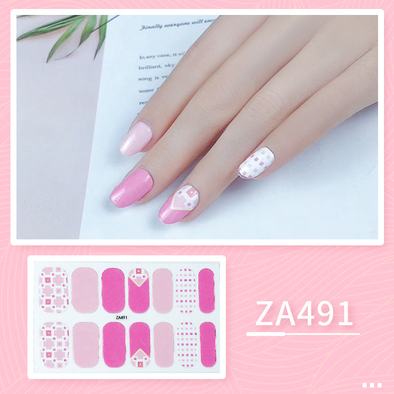 Oil Film Manicure Implement Long Lasting Waterproof Nail Stickers