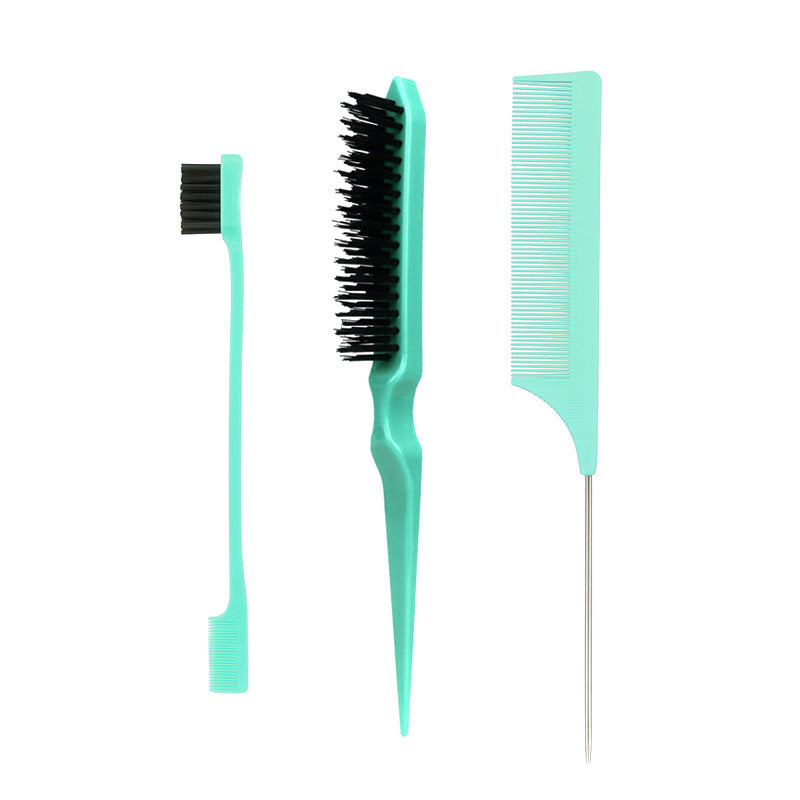 Brosse à sourcils Style Edge Control Partition Brosses et peignes à cheveux à queue pointue