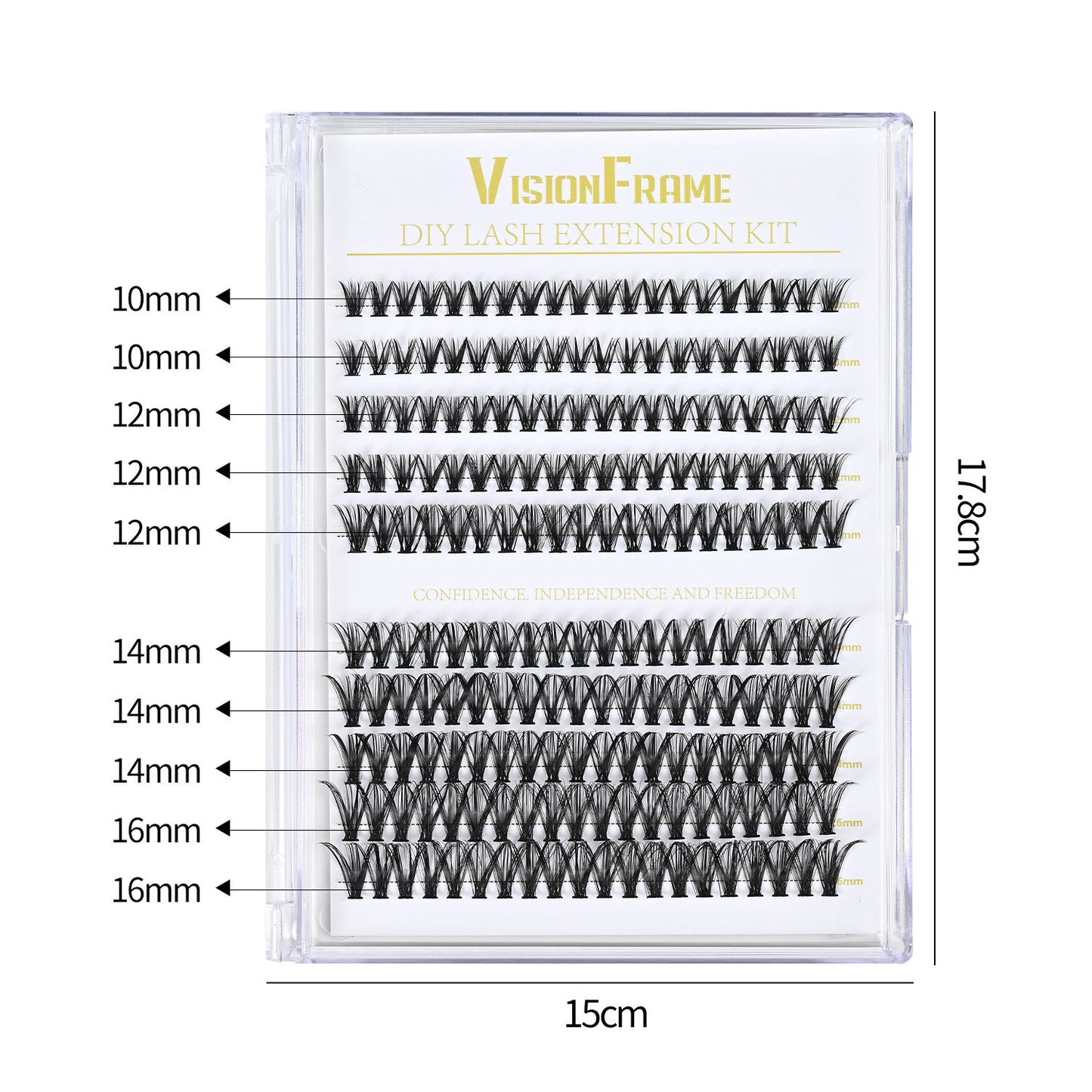 Cils simples en grappe, faux cils épais, légers et paresseux