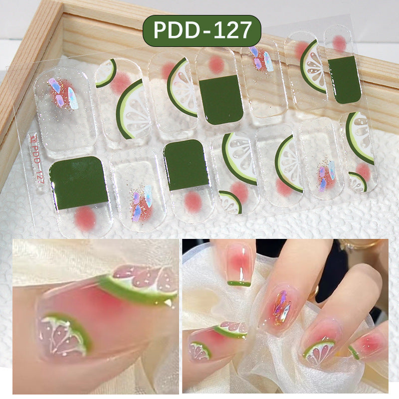 Love Waterproof Durable Applique Finished Patch Nail Art